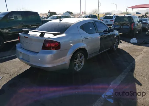 2012 Dodge Avenger Se из США, поврежденный, VIN 1C3CDZAB0CN237976